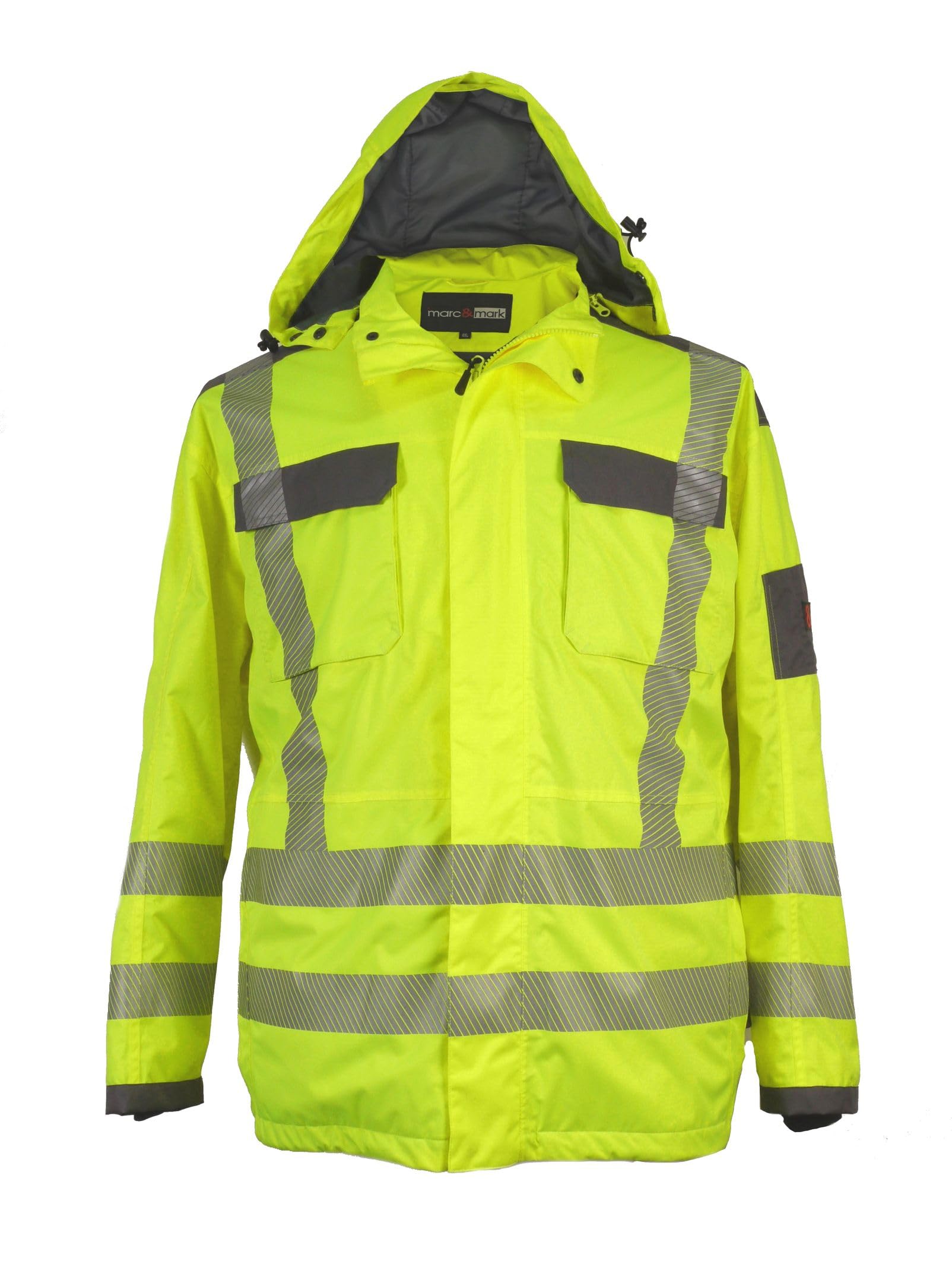 Marc & Mark Funktions- Arbeitsjacke/Warnschutzjacke in Übergrössen bis 10 XL, gelb
