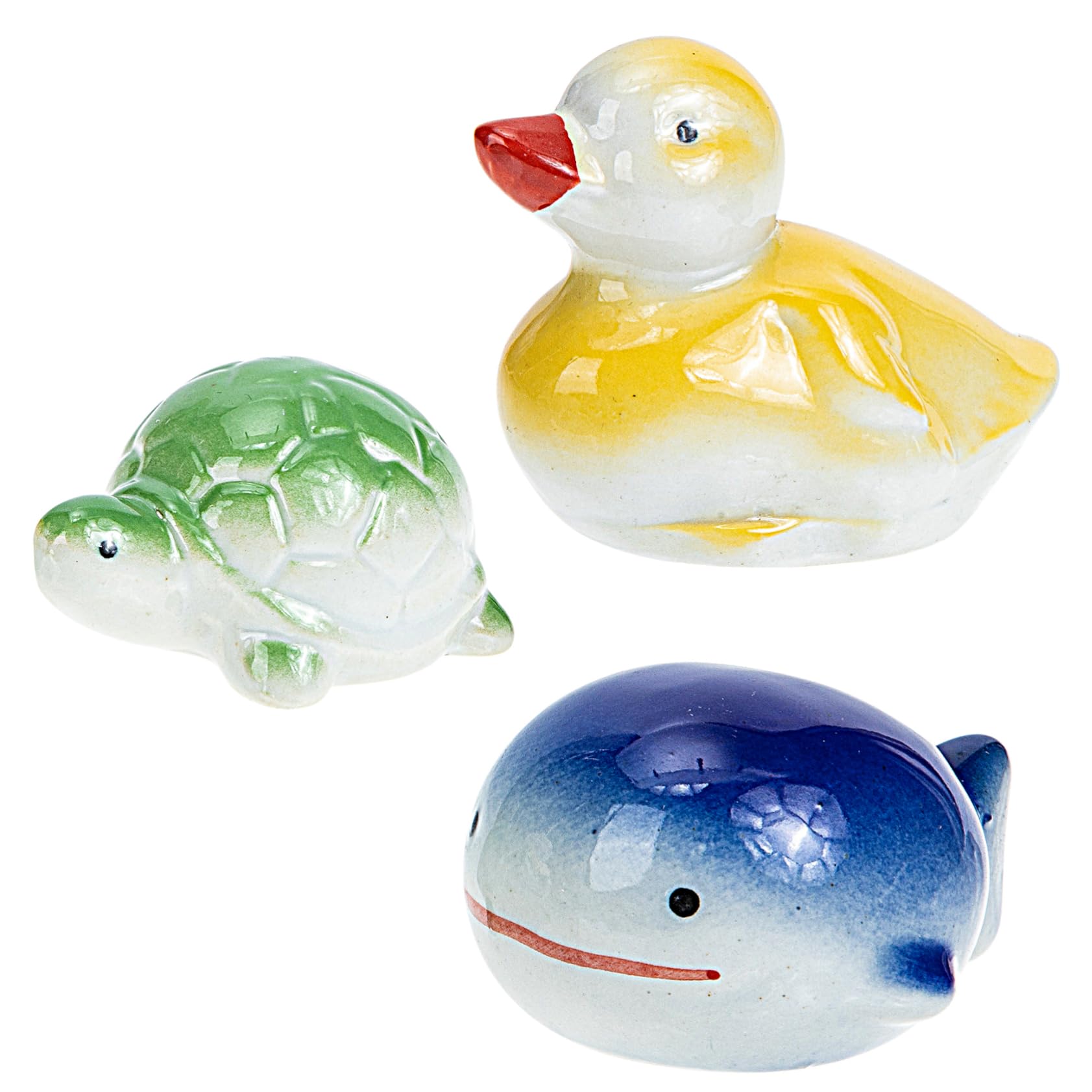 Sosoport 15stücke Handgefertigte Keramik-Dekoration Für Aquarien Schwimmende Ornamente Mit Kreativem Design Für Fischbehälter Leicht Und Praktisch Für Aquarien Und Teiche