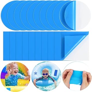20 parches de piscina autoadhesivos subacuáticos, kit de reparación de piscina subacuático, PVC, kit de reparación de piscina, autoadhesivo, para cama de agua, sofás hinchables/piscinas/fiestas
