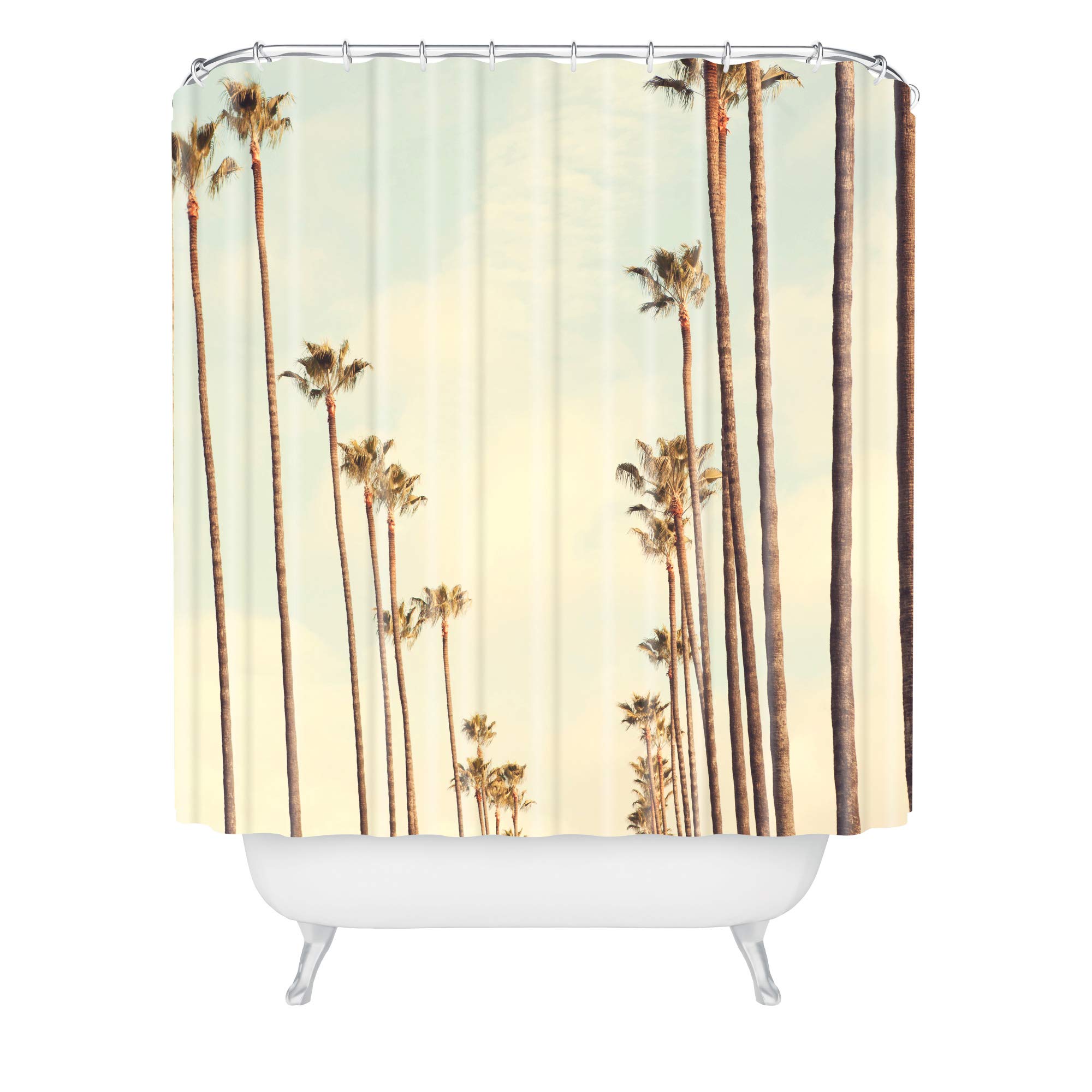 Deny Designs 2020 Shower Curtain, 72" x 69", Catherine McDonald Los Angeles Palms