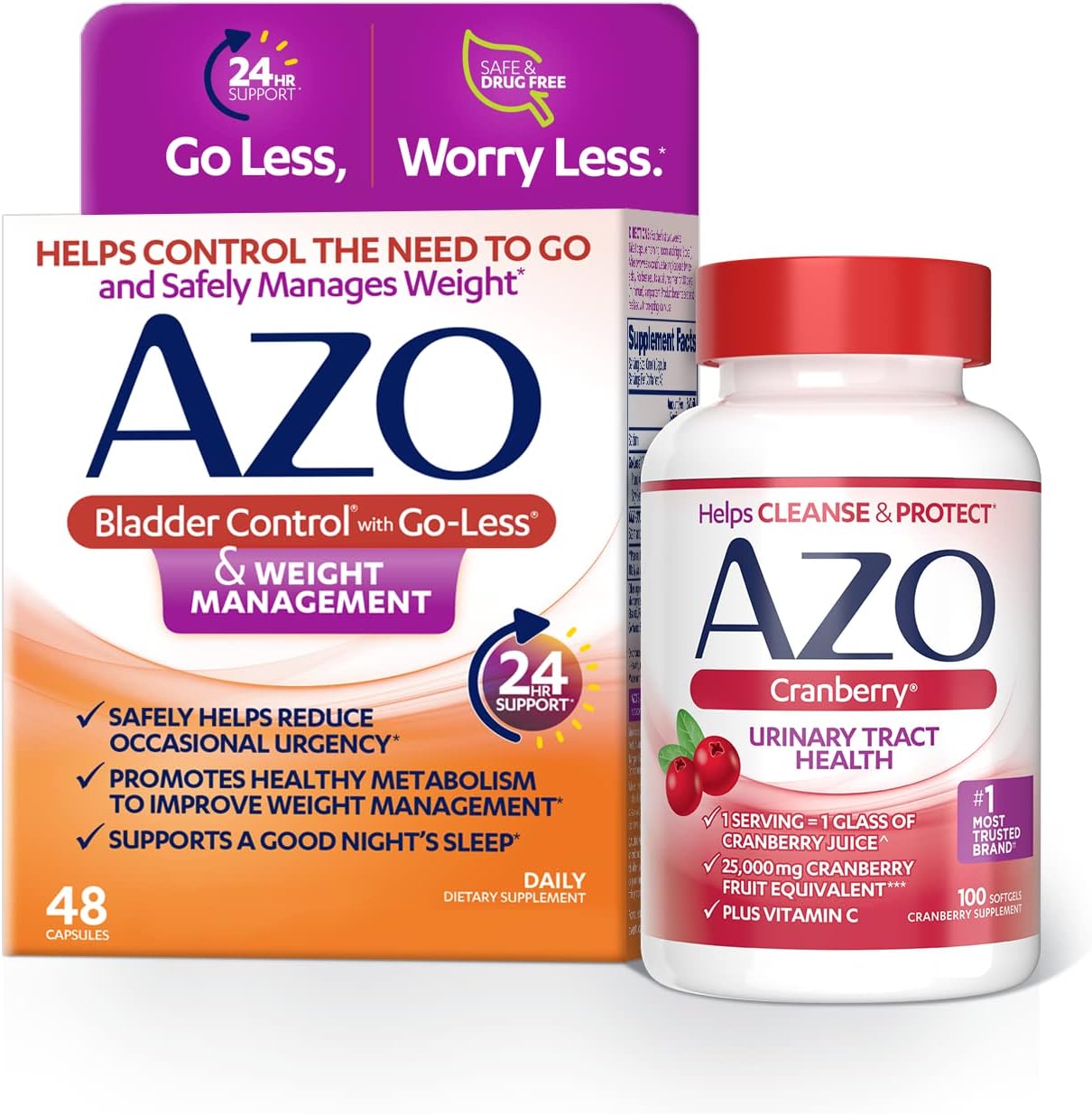 AZO Cranberry Softgels for Urinary Tract Health (100 Count