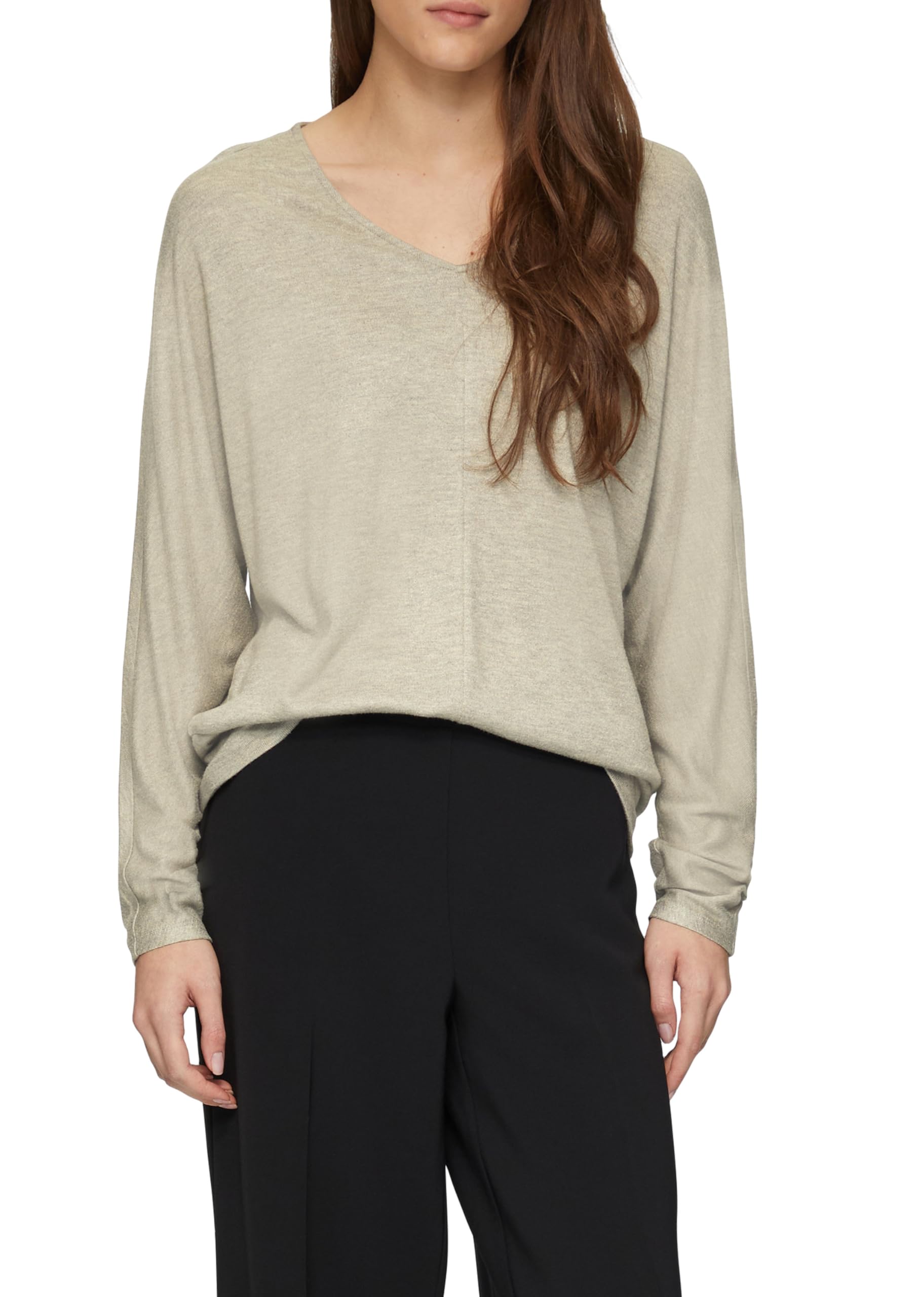 s.Oliver Langarmshirt mit Fledermausärmeln und breitem Bund