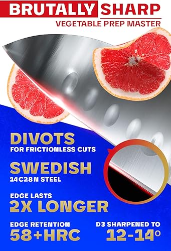 Miniatura 2 de Dalstrong Cuchillo de pelar  3.5 pulgadas  Serie Centurion  Cuchillo de cocina sueco 14C28N de acero inoxidable de alto carbono  Mango G10  Fruta,