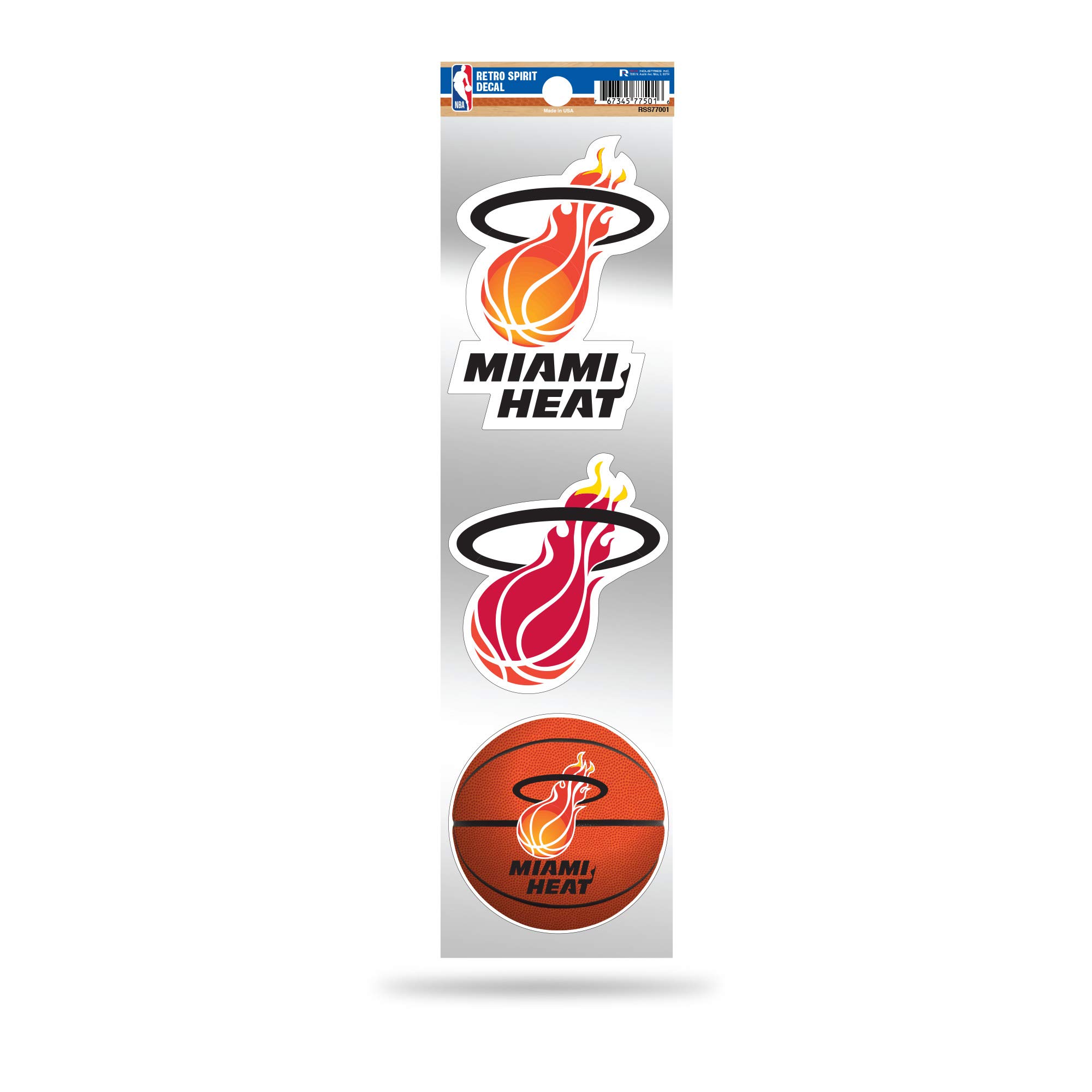 Rico IndustriesRico Industries NBA Miami Heat 3-Piece Retro Spirit Decals