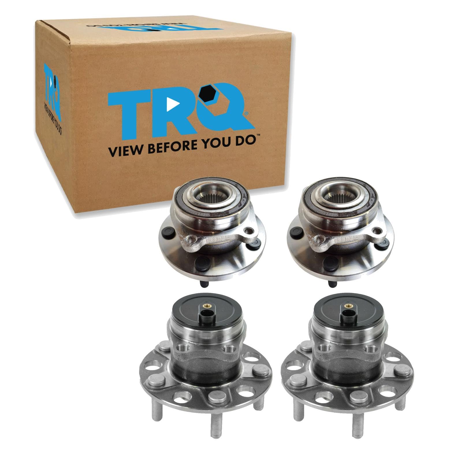 TRQ 2 Piece Wheel Bearing &amp; Hub Assembly Set