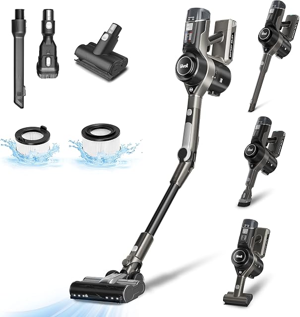 Levoit Cordless Vacuum Cleaner, 6 in1, Premium BLDC Motor, Handheld Lightweight Vacuum for Whole House Cleaning, Black