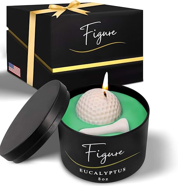 All-Natural Golf Candle – Eucalyptus Scent | Hand-Poured in The USA | Be...