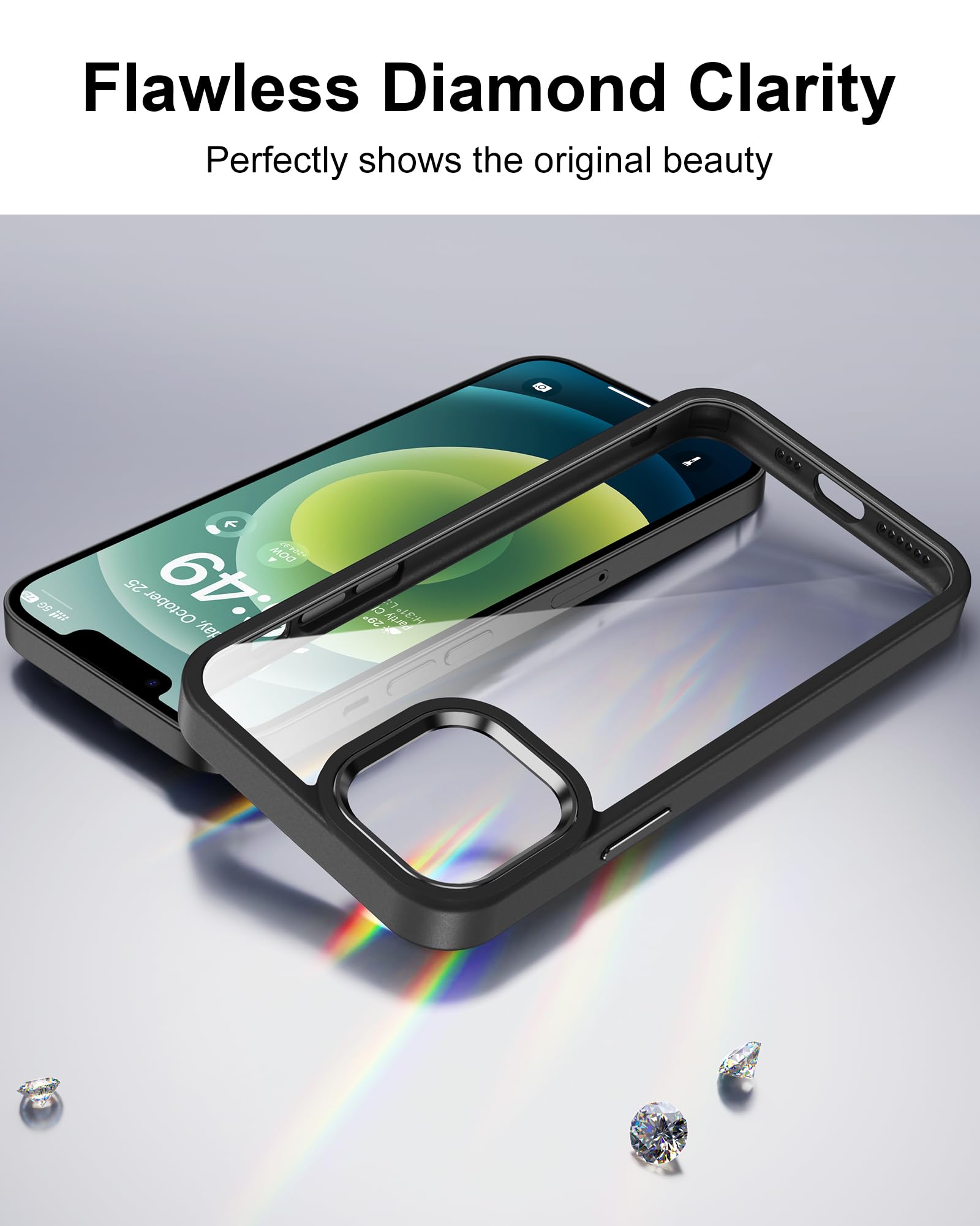 HOOMIL Coque Pour IPhone 12 Et IPhone 12 Pro Avec Lot De 2 Films De