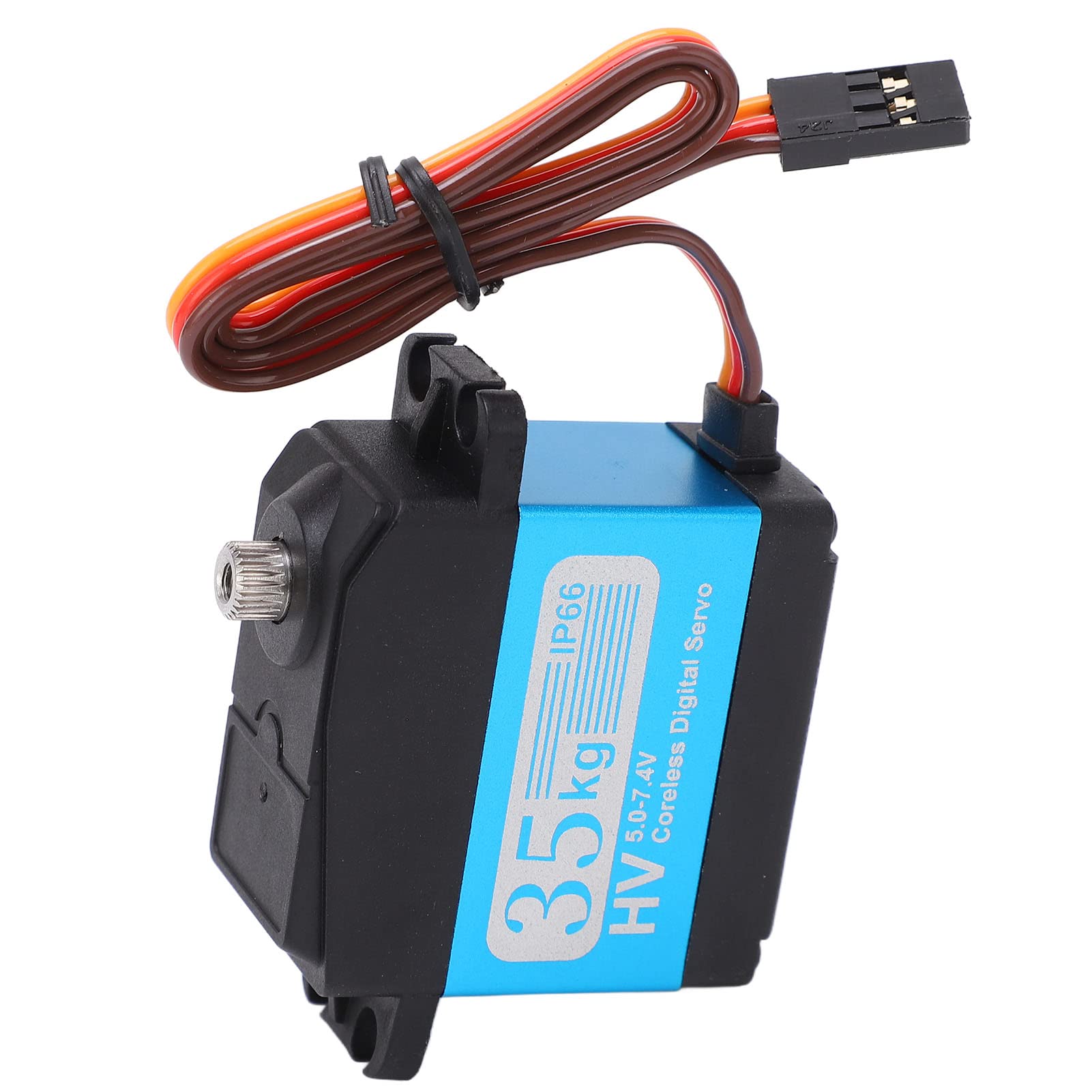 HOBBYFANS 35 kg Edelstahl RC Digital Servo Wasserdicht Digital Lenkgetriebe Servo für 1/10 RC Auto Boot Roboter