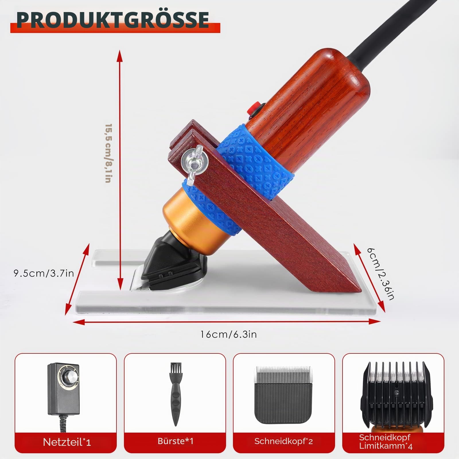 Teppich-Trimmer mit Scherführung,Elektrische Tufting-Schere,Tufting Carver Clippers, Teppichschnitzwerkzeug für handgefertigte Teppiche, saubere und getuftete Teppiche
