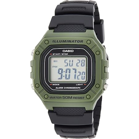 Casio W-800H-5AVCF Orologio Digitale Uomo Al Quarzo, Cinturino In Resina, 100m Impermeabile, Batteria 10 Anni, Retroilluminazione LED - 5