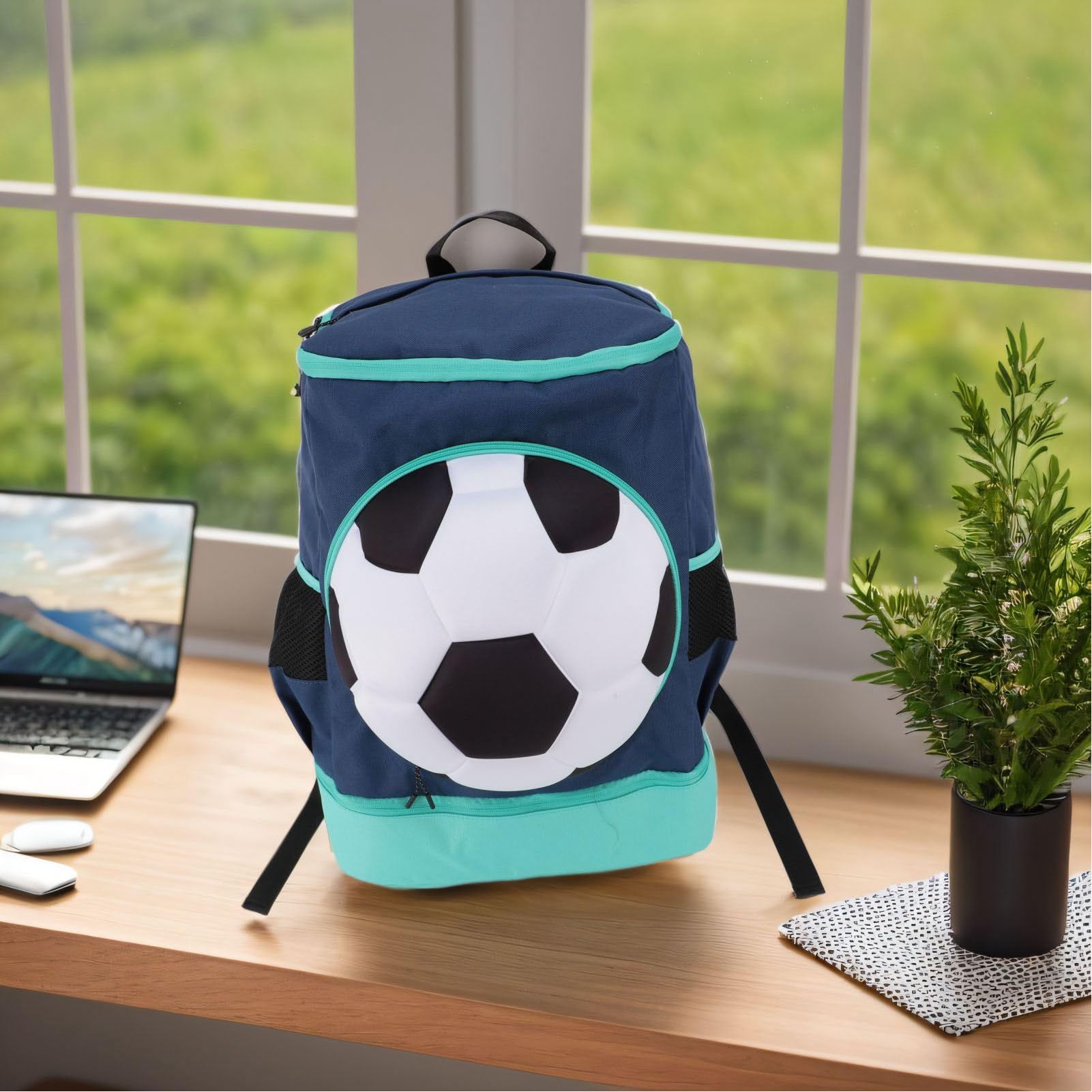 CHICIRIS Zaino da Calcio con Scomparto per Palloni e Scomparto per Scarpe Borsa per Attrezzatura da Allenamento per Calcio per attività