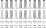 PATIKIL M12x30mm Hex Bolts and Nuts Kit, 10 Set Fine Thread Hollow Screws Assortment Hexagon Head Screw Through Hole Bolt Chandelier Fasteners
