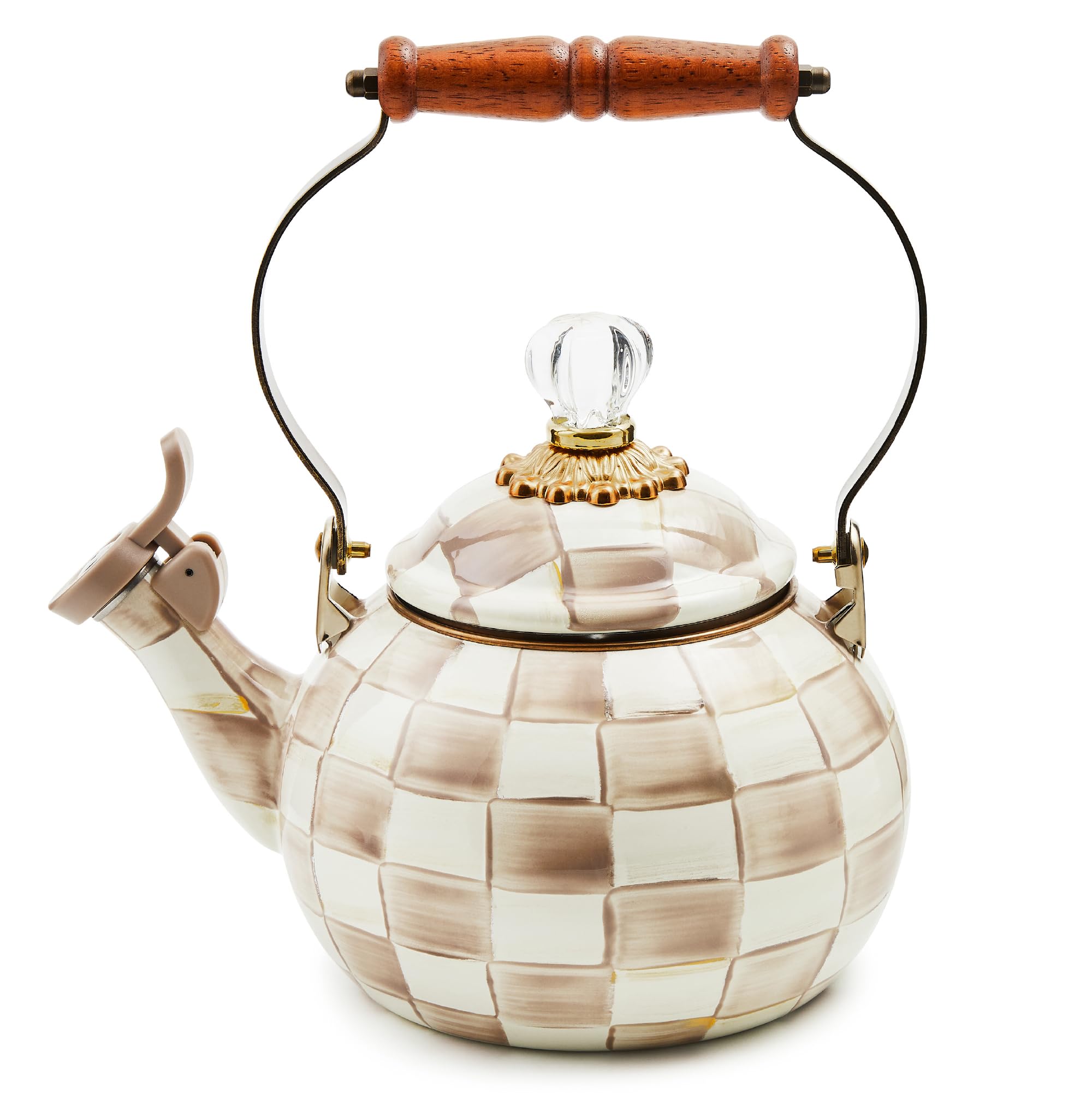 MACKENZIE-CHILDS Enamel Whistling Tea Kettle - tea kettles | Mubboo