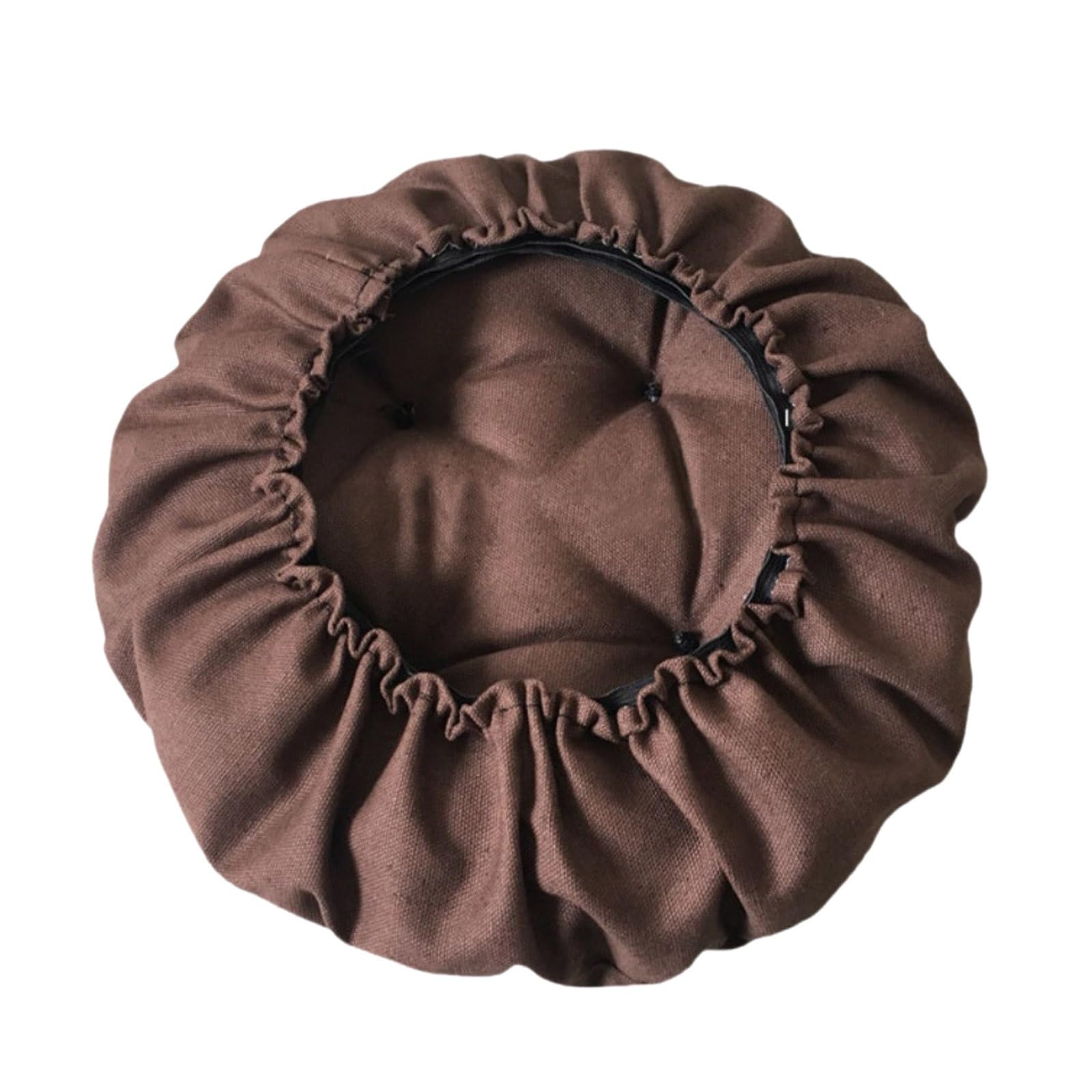 SVFOEBJM Bistro Chair Cushions Round Stool Cushion Barstool Seat Cushion Dining Chairs Round Cushion Pad 35/40/45/50cm(Brown,50cm)