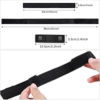 Vista 2 de Aodaer Paquete de 8 correas ajustables para aeropatineta, correas de repuesto y protector de correa de gancho y bucle, accesorios de fijación