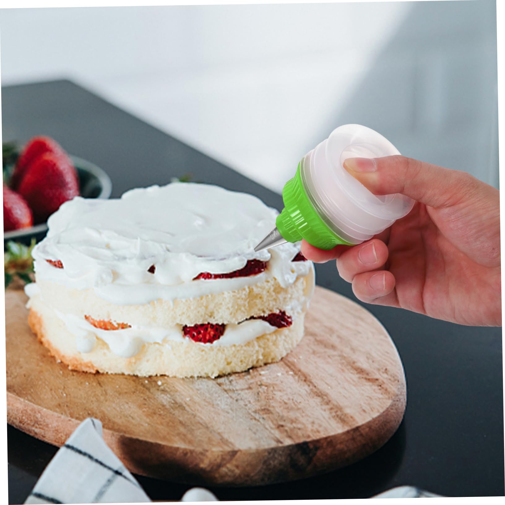 POPETPOP Lot De 2 Bouteilles De Glaçage Souples pour Décoration De Biscuits Et Gâteaux, Plastique Résistant, Réutilisable, Accessoires La Cuisine pour Pâtisserie Détaillée Et Personnalisée
