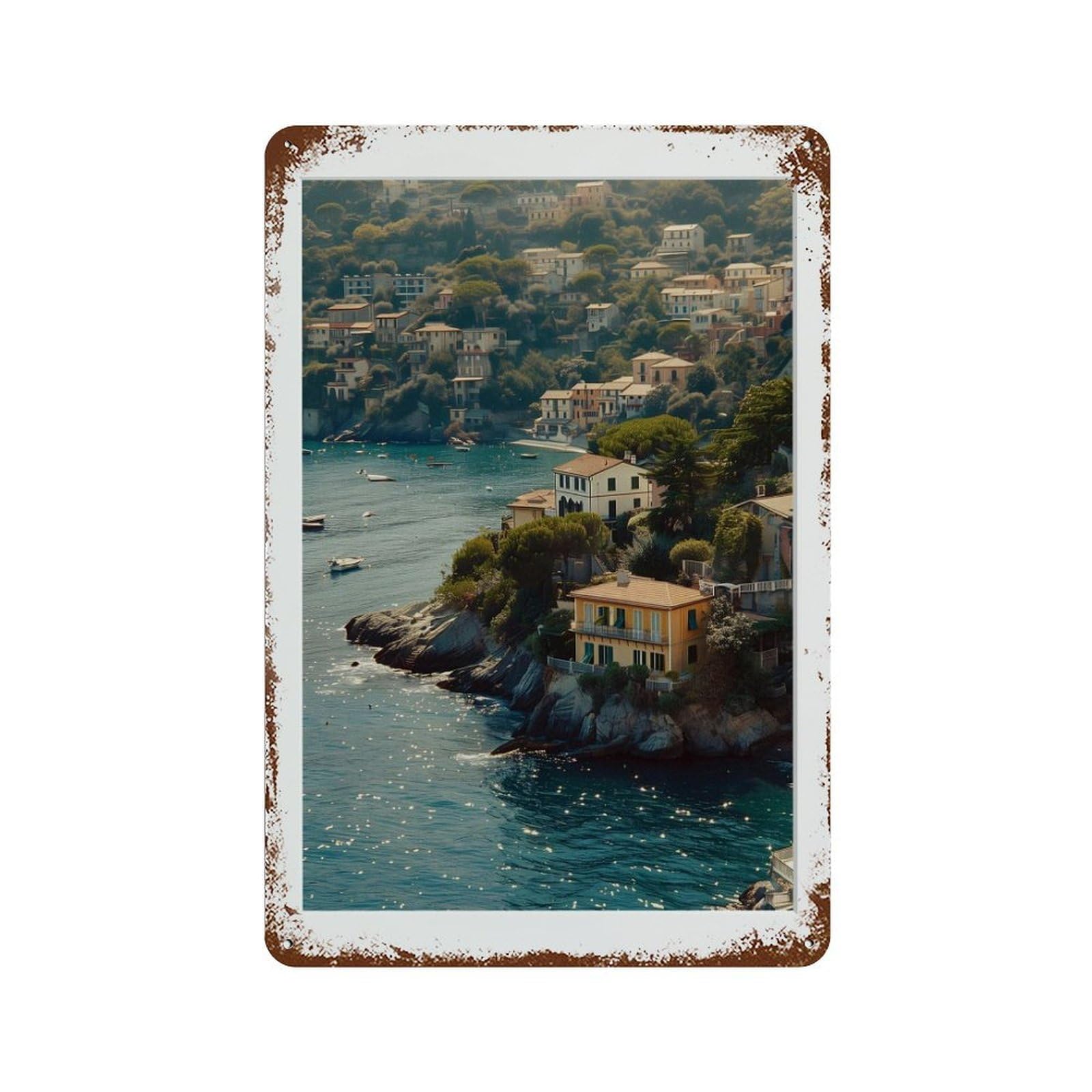 xiaoxiaoshen Italy Photography S Wall Decor Art Metal Tin Poster Modern Home Decor Art Home Bar Shop Decorations Vintage Sign 30x20cm