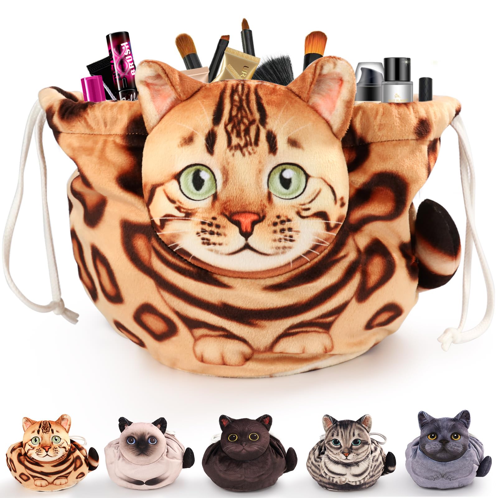 Trousse Trucchi Donna,Porta Trucchi Da Viaggio,Portatile Borsa Trucco,Beauty Bag,Borsa Cosmetica Con Coulisse,Idee Regalo Donna/Ragazza