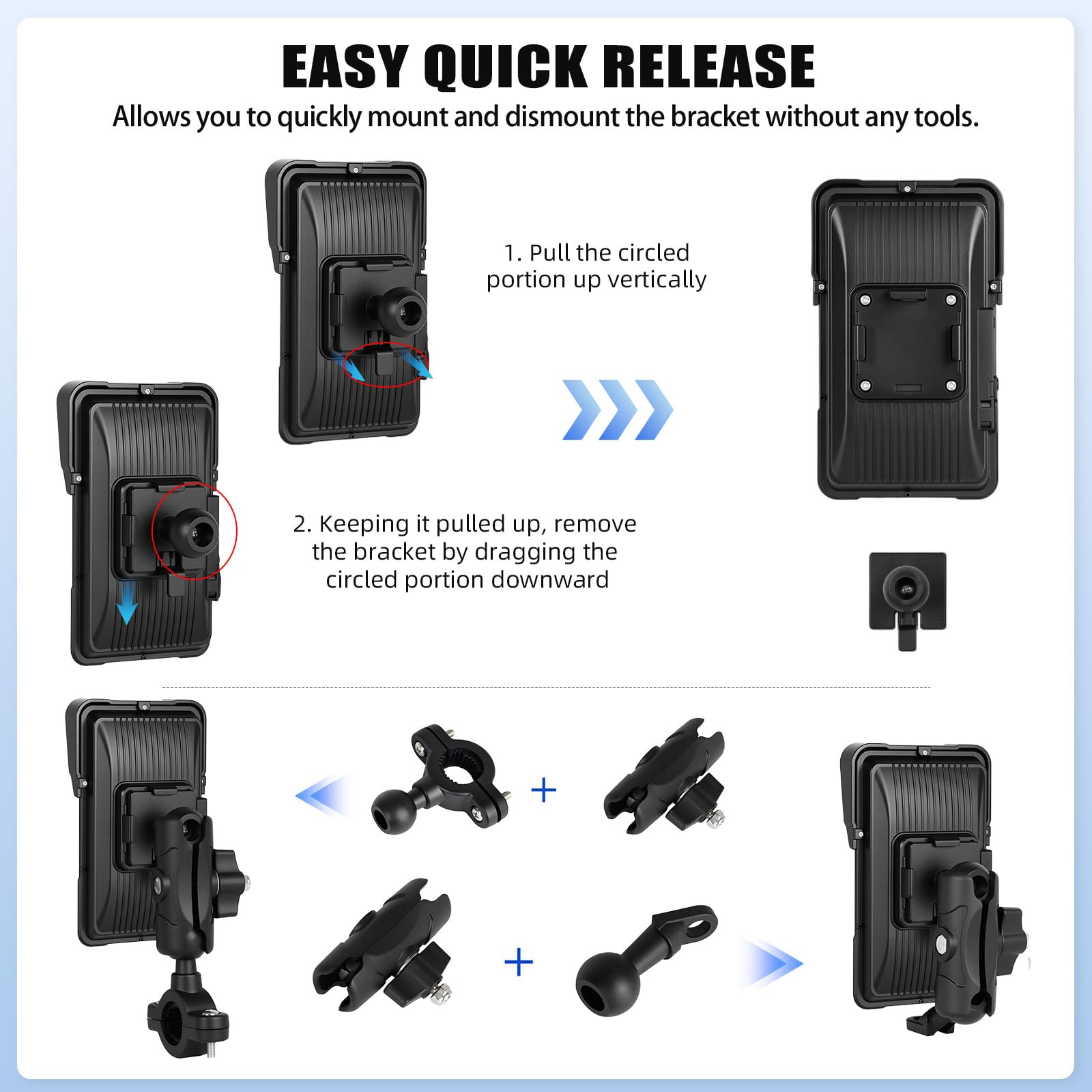 SIXTOP Écran CarPlay Moto avec GPS, CarPlay et Android Auto sans Fil, Portable GPS Navi pour Moto, Étanche IP68, 5 Pouces Écran Tactile avec Bluetooth