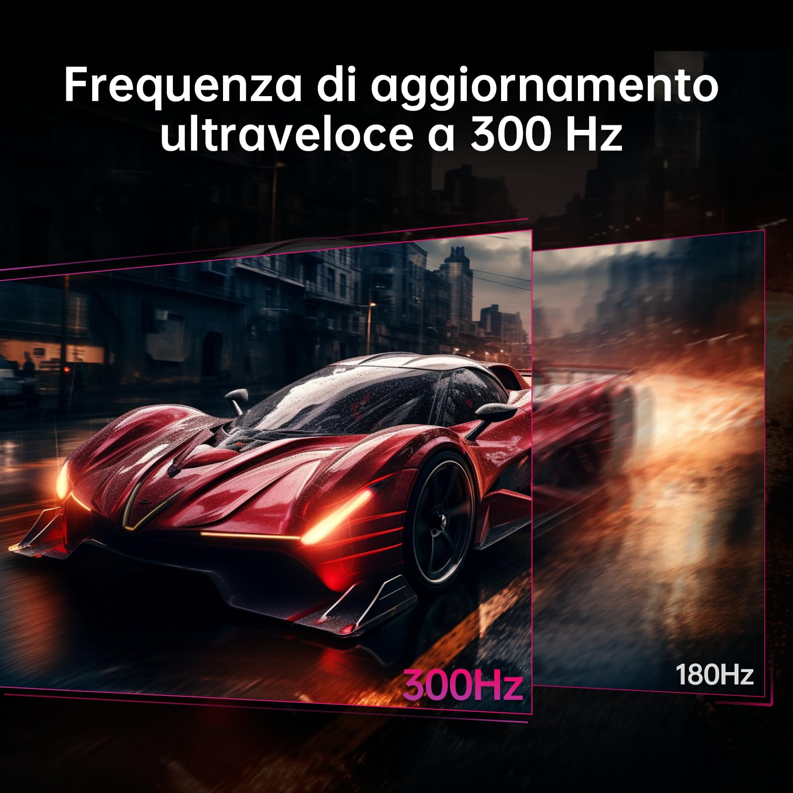 KTC Mnotior Gaming 25 Pollici | 300Hz (OC 320Hz) | FHD 1080P | Fast IPS Panel | 1ms | Adaptive-Sync | HDR10 | 119% sRGB | HDMI x2, DP x1 | Girevole e di Sollevamento Stand | VESA 100 * 100mm | H25Y7