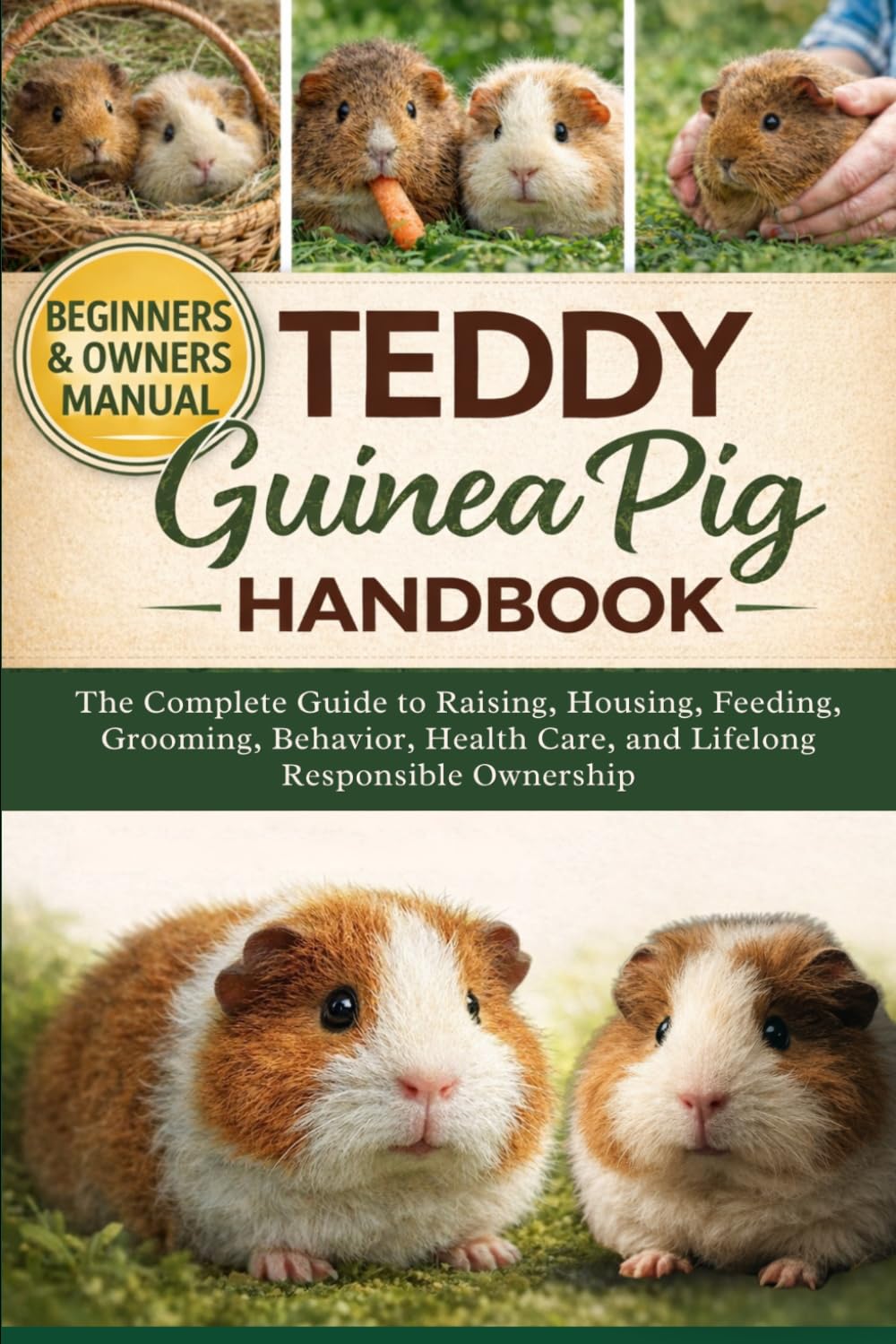 TEDDY GUINEA PIG AS PETS: The Complete Guide to Raising Teddy Guinea Pigs as Pets: Housing, Feeding, Grooming, Behavior, Health Care, and Lifelong Responsible Ownership