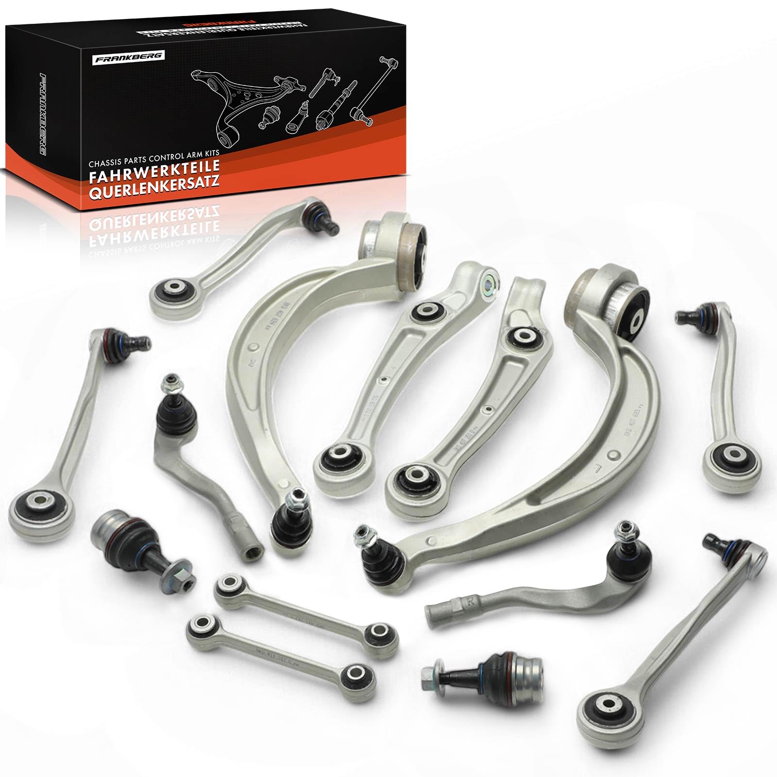 Frankberg 14x Kit de bras de suspension avant gauchedroit 8K0407693F