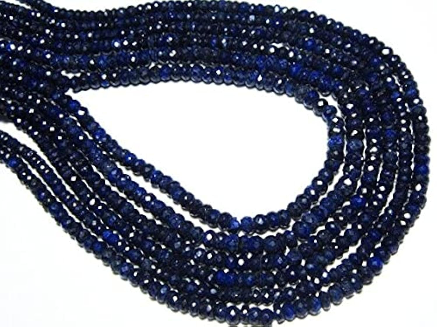 Blue Sapphire Micro Cut Rondelle : créez un collier en saphir bleu pour vos soirées élégantes