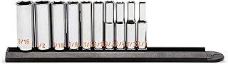 GEARWRENCH 10pc 1/4" Drive 6 Point SAE Hi-Viz Deep Socket Set | 80305H