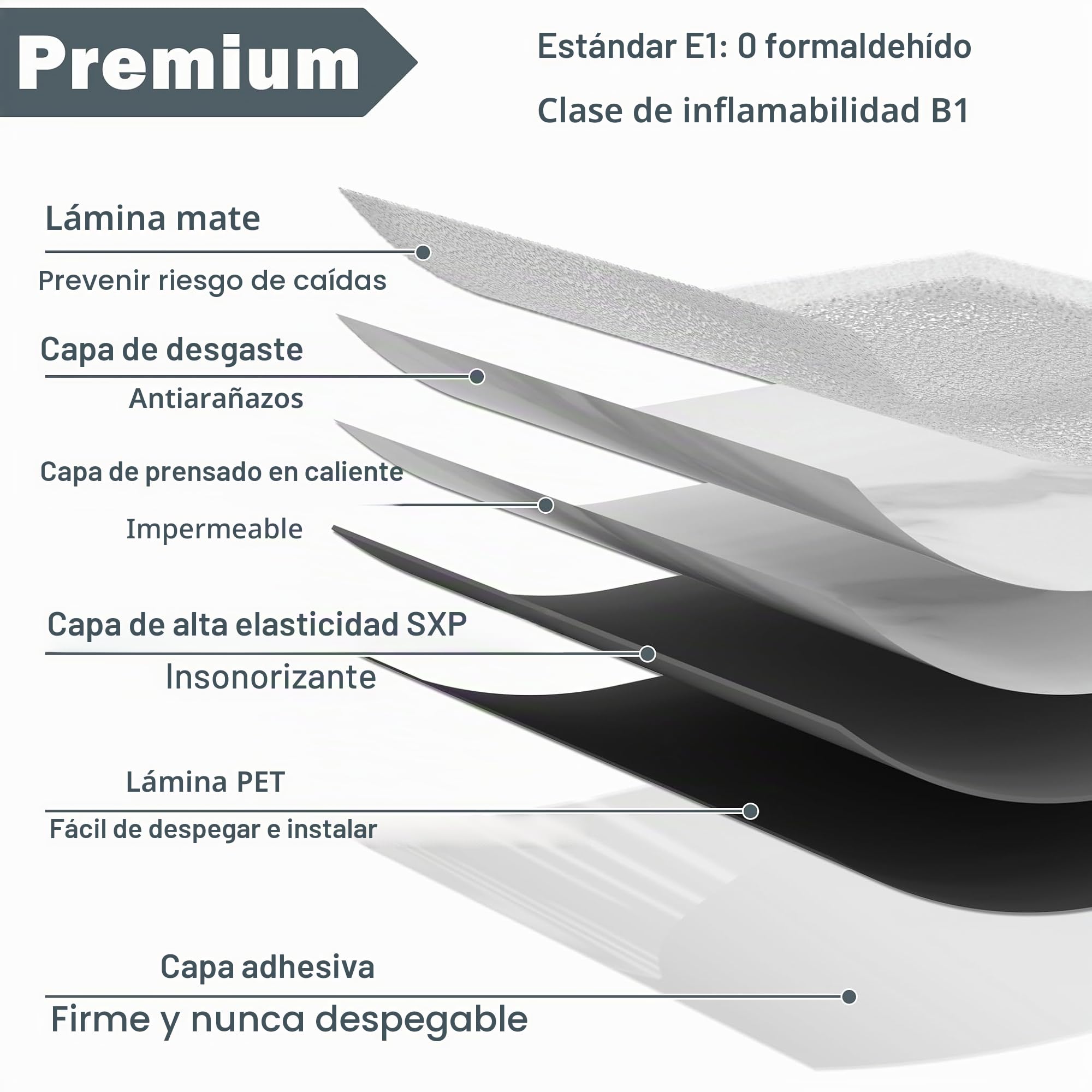 LZQ Revestimiento de suelo de PVC autoadhesivo, 30×30cm, 54 piezas, 5,02m², azulejos de vinilo, adhesivo para suelo, antideslizante, resistente al desgaste y al agua, para salón y cocina, modelo C