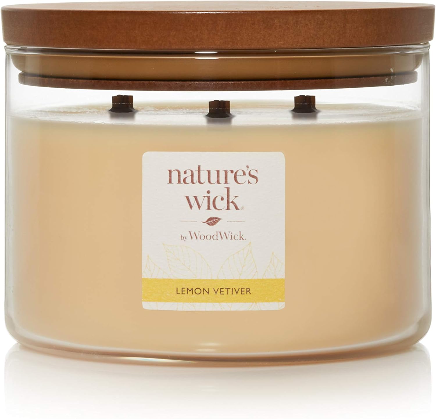 Nature's Wick Lemon Vetiver 3-Wick Candle, 18 oz.