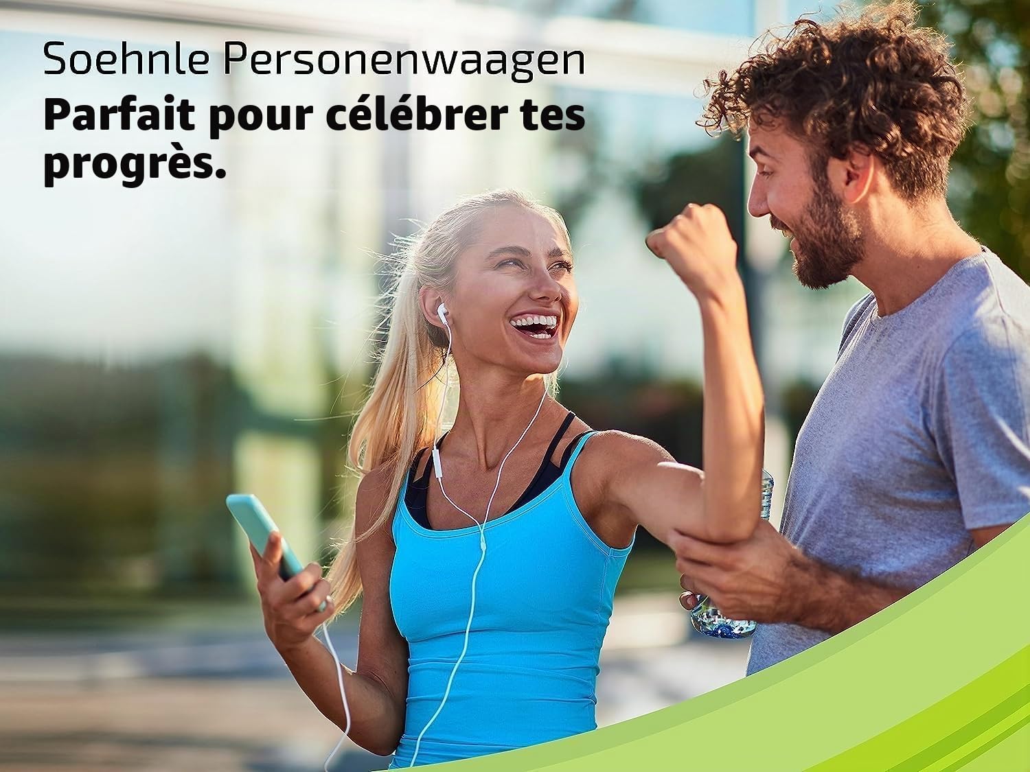 Soehnle Style Sense Safe 300, balance électronique avec large écran LCD, Balance pèse personne supporte jusqu'à 180 kg, pèse personne métal inoxydable