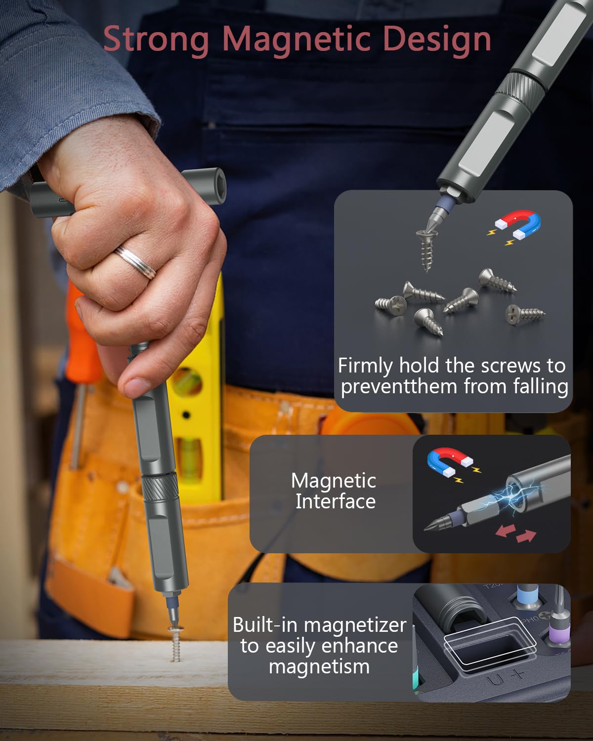 LOFICOPER Juego de destornilladores de trinquete, juego de destornilladores magnéticos 42 en 1 con mango de trinquete desmontable, kit de herramientas de reparación multiusos con funda, 40 puntas,