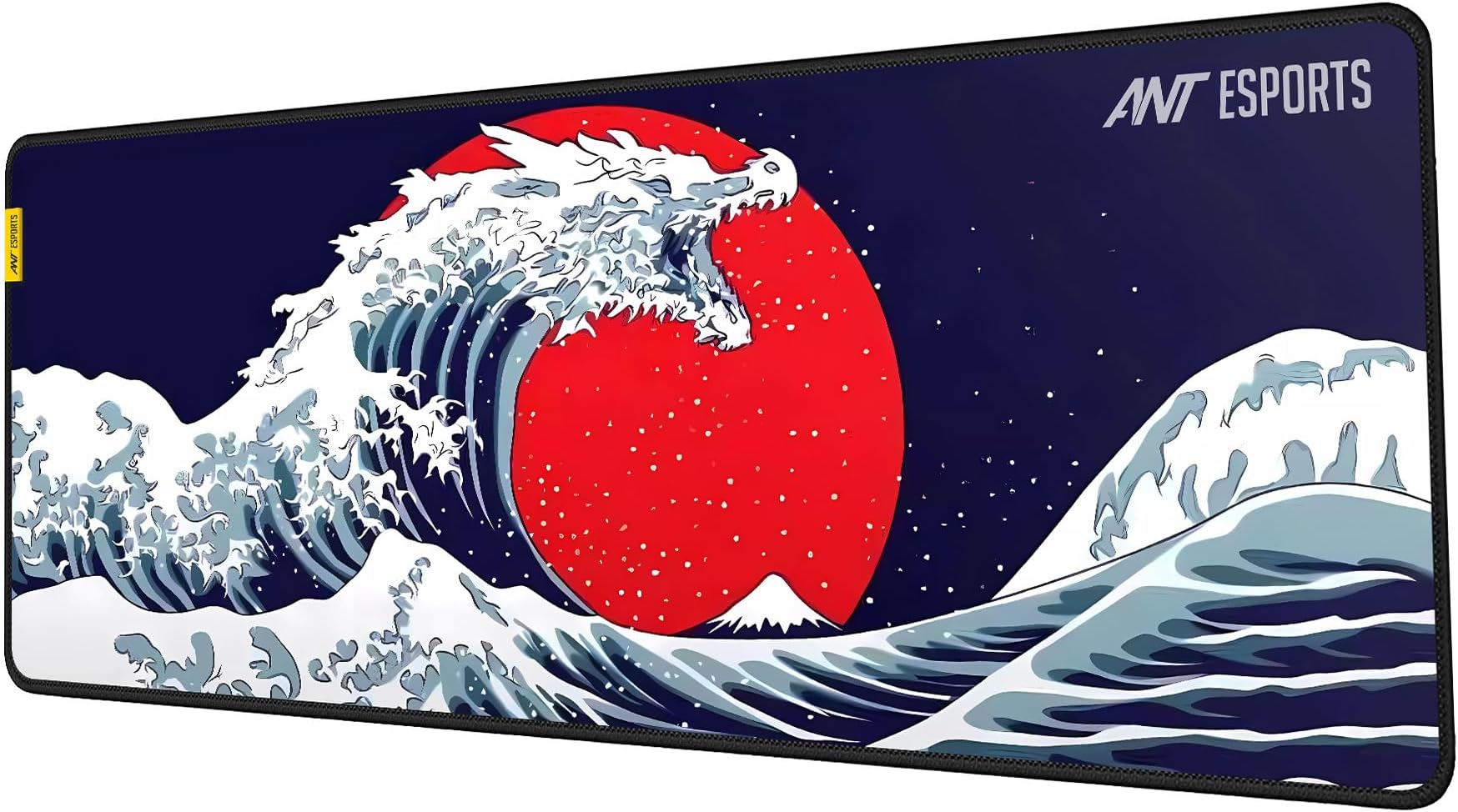 Snow Dragon Unique Mouse Pad Gaming Mouse Pad Extended Mouse Mat for Mouse Keyboard with Stitched Edges Waterproof Non-Slip Base Mousepads for Office Home Shop Gaming Extra Large_Blue