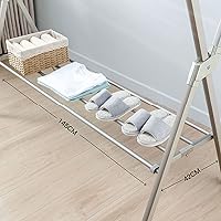 Vista 5 de Perchero de secado ajustable, estante de secado plegable, ahorra espacio de acero inoxidable para un fácil almacenamiento, estabilidad extrema