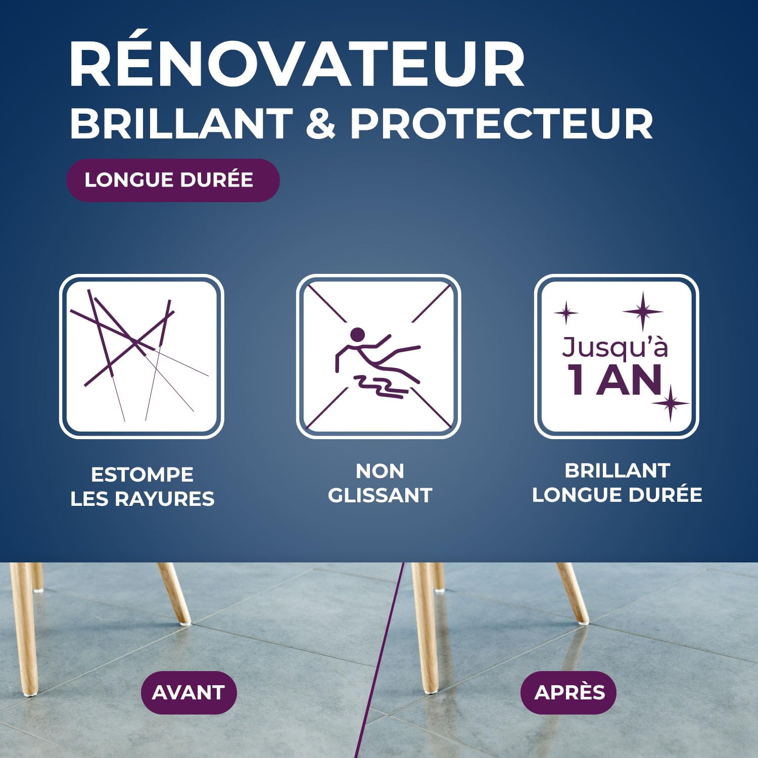STARWAX Rénovateur Brillant Star pour sols intérieurs 5L | Ravive et protège carrelage PVC parquet stratifié tomettes et marbres, brillance longue durée jusqu'à 1 an, rendement 30m²/L