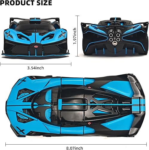 Miniatura 4 de Coche de juguete para niños pequeños 124, compatible con la colección de autos modelo Bolide, auto de juguete en aerosol para niños, autos de