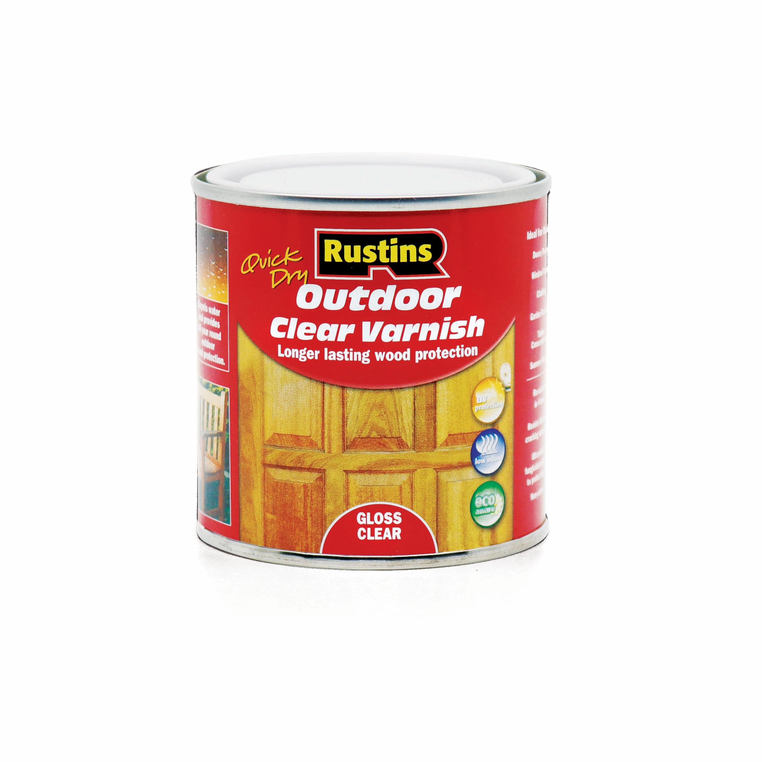 Rustins Quick Dry Outdoor Clear Varnish 250ml Gloss