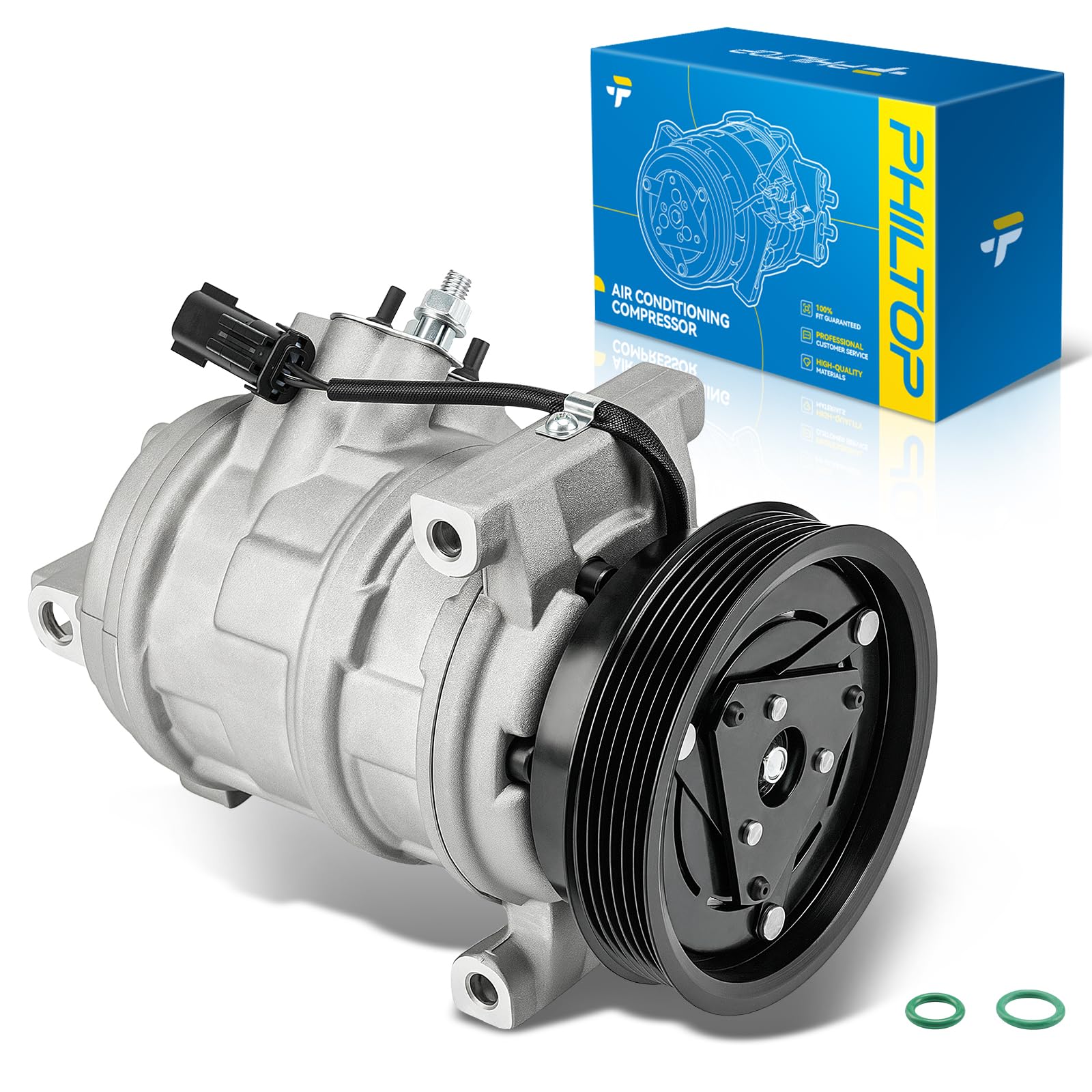 PHILTOP NEW AC Compressor w/Clutch for Dodge Charger 2006 3.5L