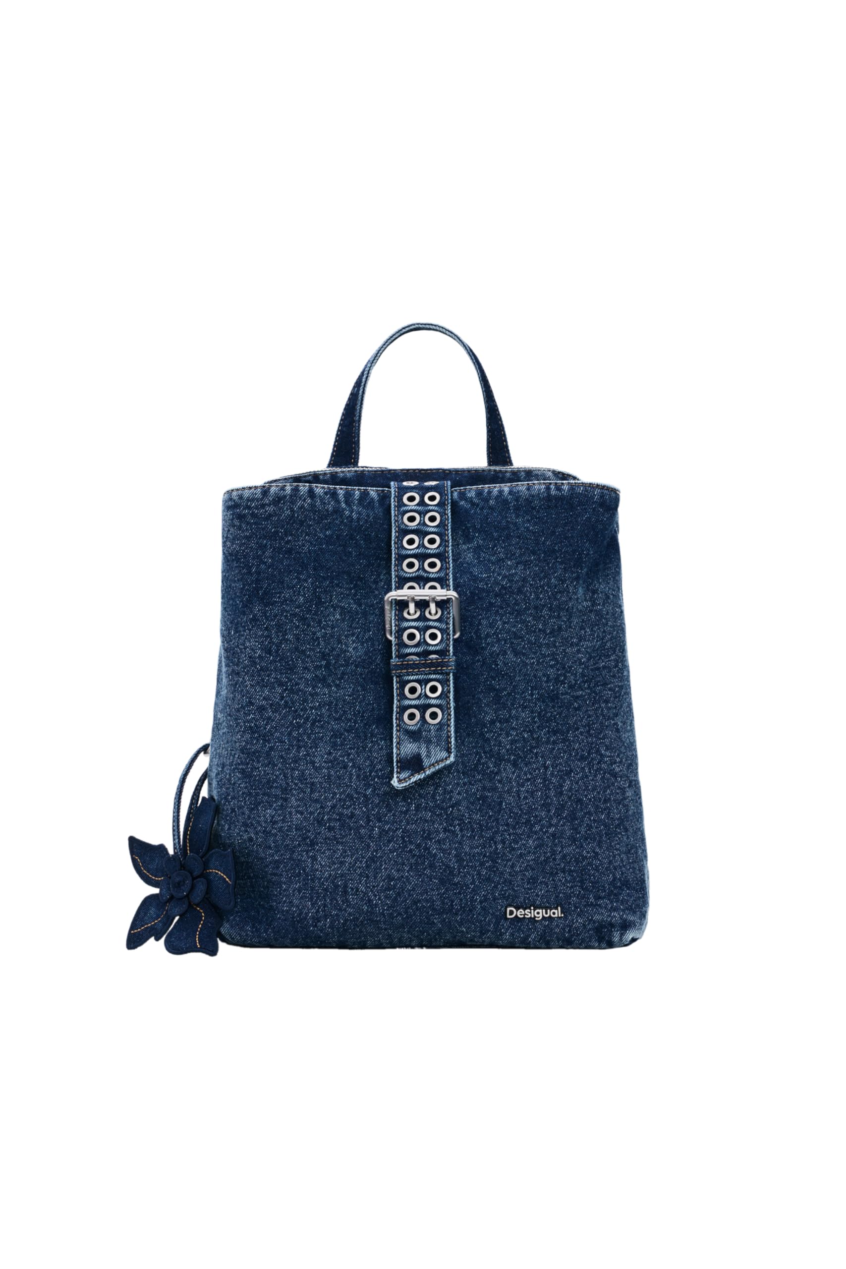 Desigual mochila pequeña de la colección de accesorios, Azul, Talla única