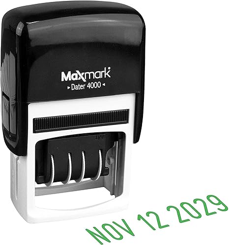 Vista 14 de MaxMark 2000 Dater Sello Autoentintado de Fecha - Negro