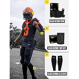 Nxtrnd TRF Turf Tape Football, Extra Wide Kinesiology Tape, Protects from Turf Burn (Black)