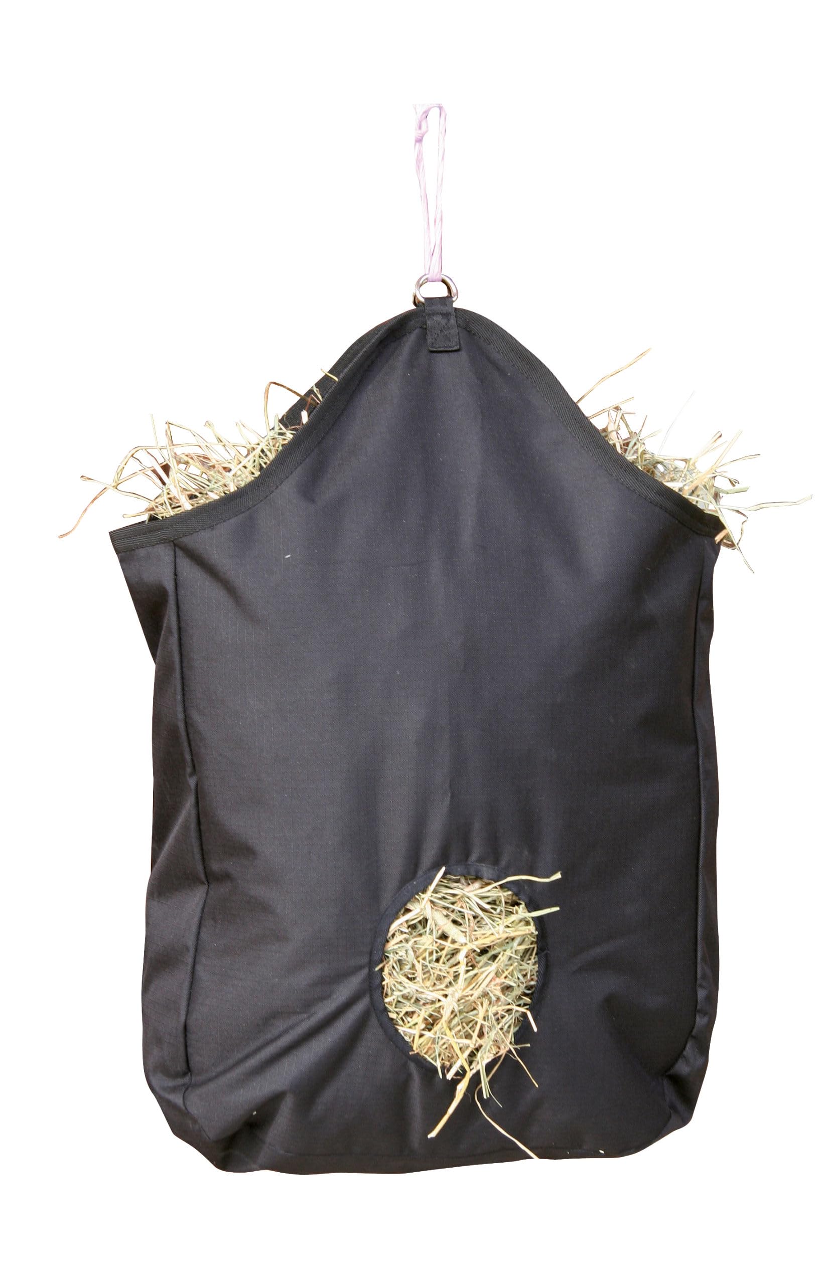 EXCELLENT Suministros Para El Caballo Bolso De Heno Negro 65 x 50 cm