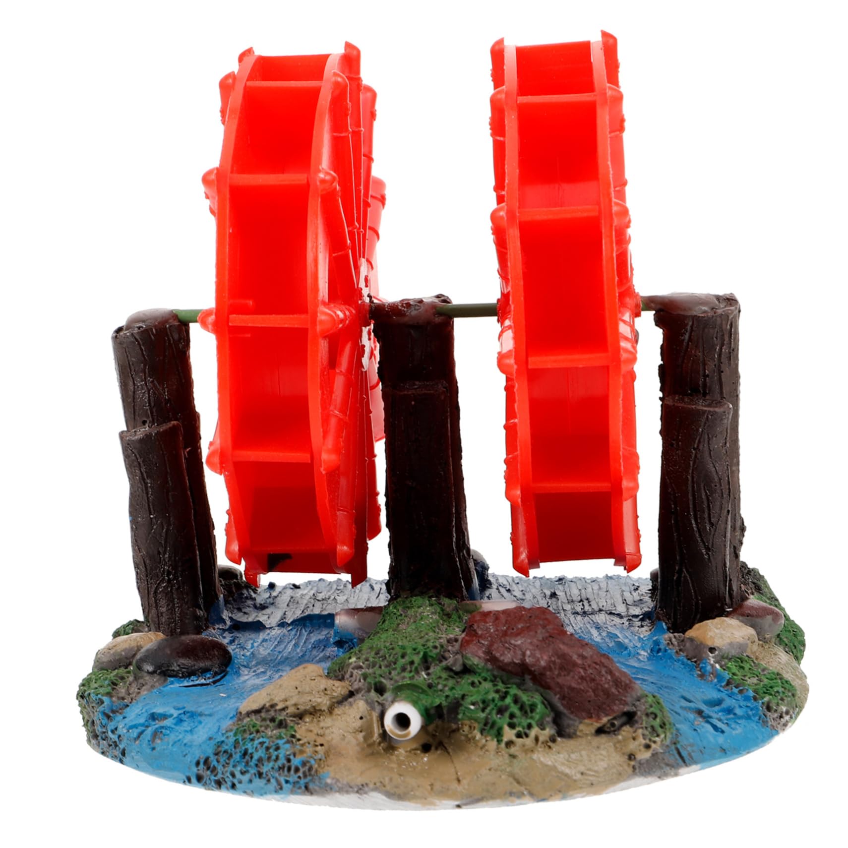PRETYZOOM 3 Stück Windmühlen-Ornamente dekorativ Aquarium Dekoration aquariumdeko Naturstein Dekoration wasserwagen bastelset basteln Wasserrad für Aquarien Dekorationen für Aquarien Harz