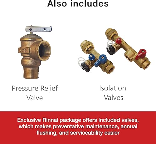 Miniatura 5 de Rinnai RL75iN - Calentador de agua caliente sin tanque de gas natural 75 GPM