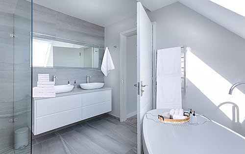 Miniatura 7 de Living Fashions Juego de 8 toallas, 2 toallas de baño, 2 toallas de mano, 4 paños de baño, juego de baño de felpa y absorbente 100% algodón hilado