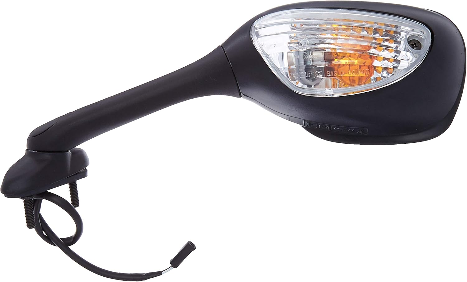 Emgo 20-69792 Matte Black Left Side Replacement Mirror for Kawasaki GSXR