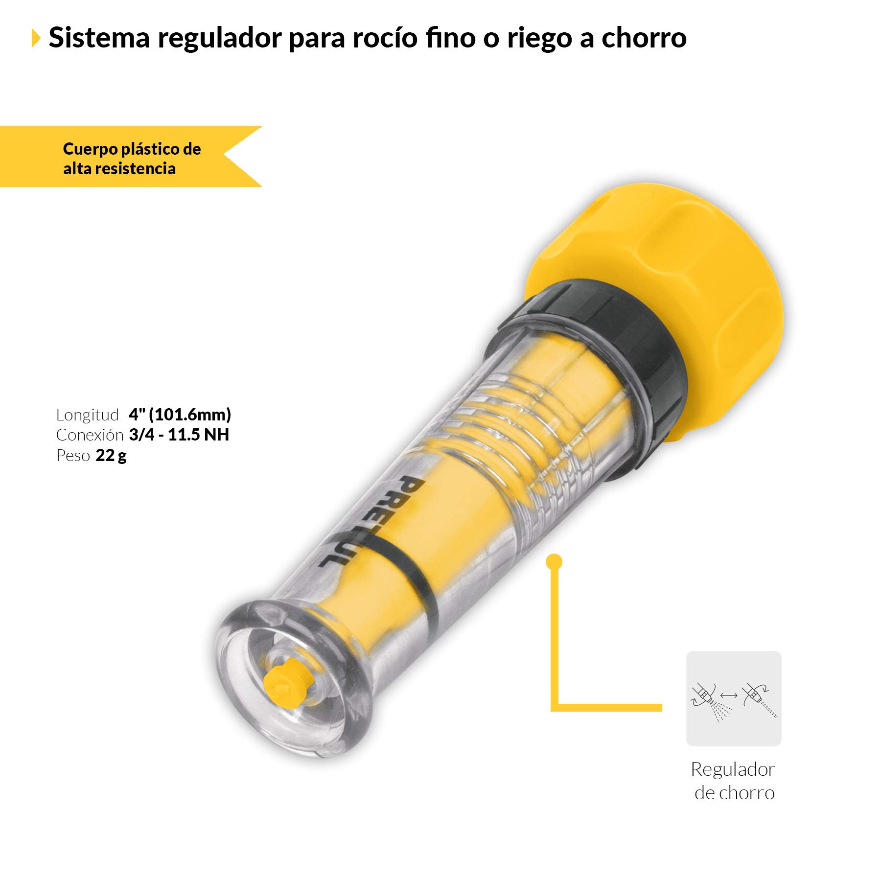 Truper Pretul Plastic Twist Nozzle 102mm 4