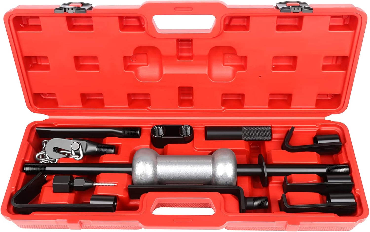 SCITOO 13pcs Automotive Dent Puller with 10lbs Universal Slide Hammer Auto Body Truck Repair Tool Kit : Automotive
