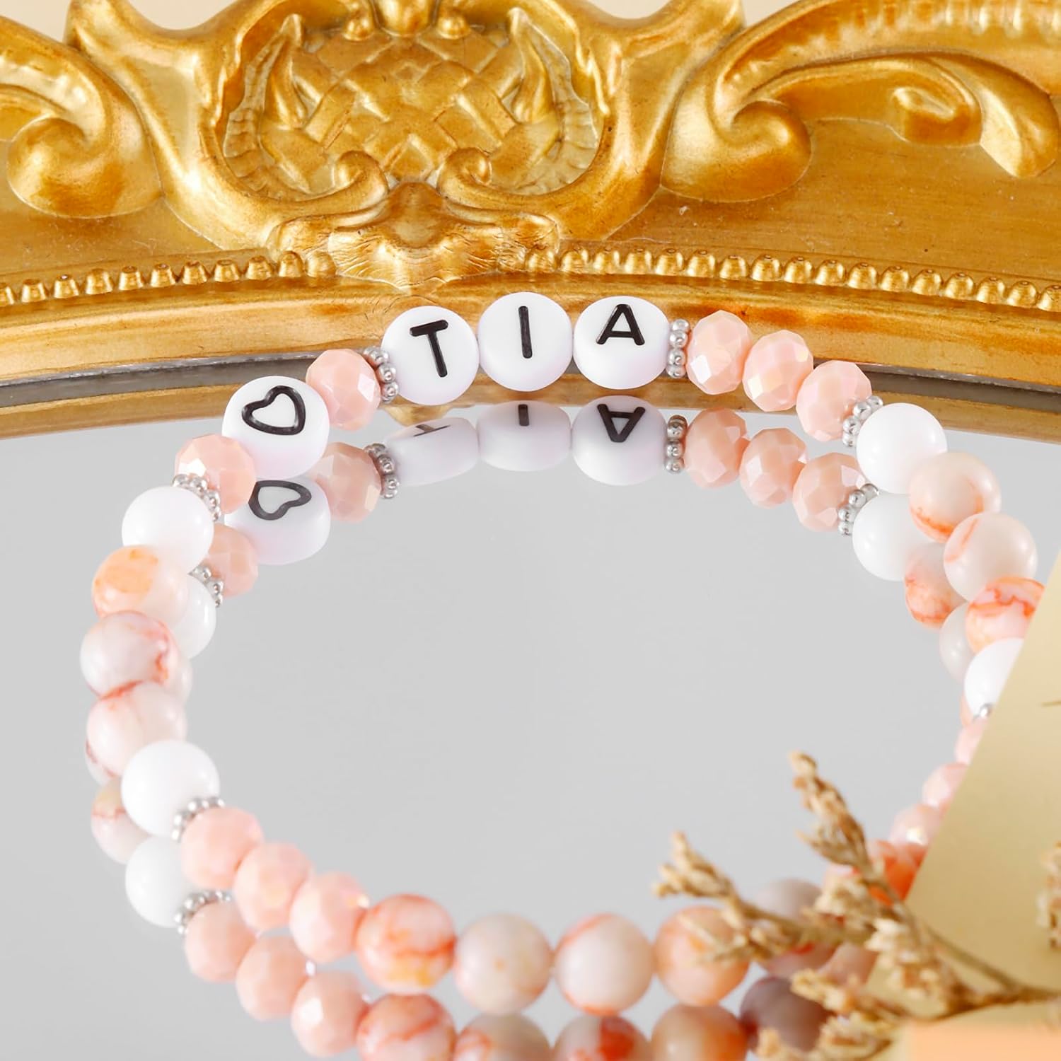 Kivosliviz Tia Gifts for Women in Spanish Best Auntie Mothers Day Birthday Custom Tia Bracelet - Image 5